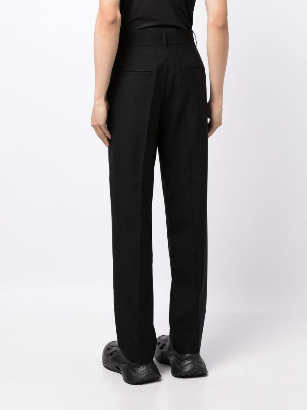 Feng Chen Wang Mid-rise Tailored Trousers in Black for Men | Lyst