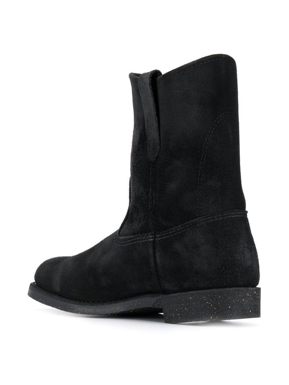 black pecos boots