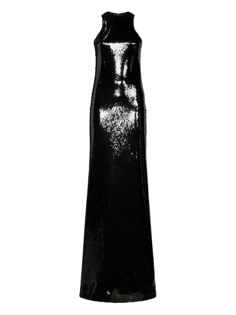 ワンピースその他 MONOT Black long dress with slit MONOT Cutout One Shoulder Maxi Dress in Black | FWRD