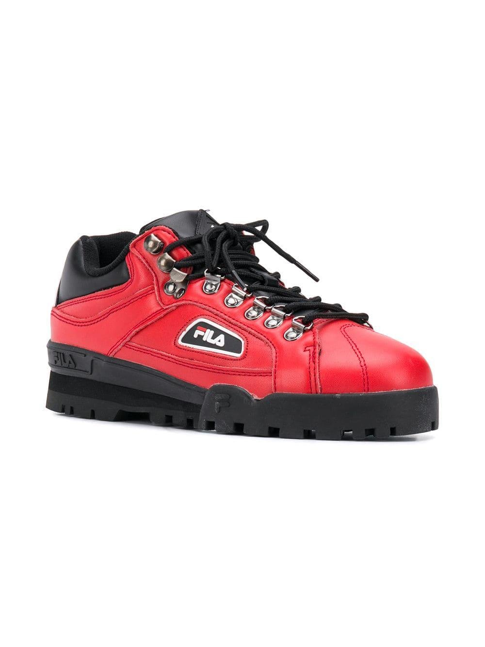 Leather Trailblazer Red Trainers for Men - Lyst