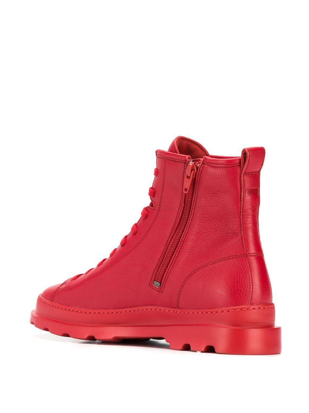 Camper Leather Brutus Boots in Red for Men - Lyst