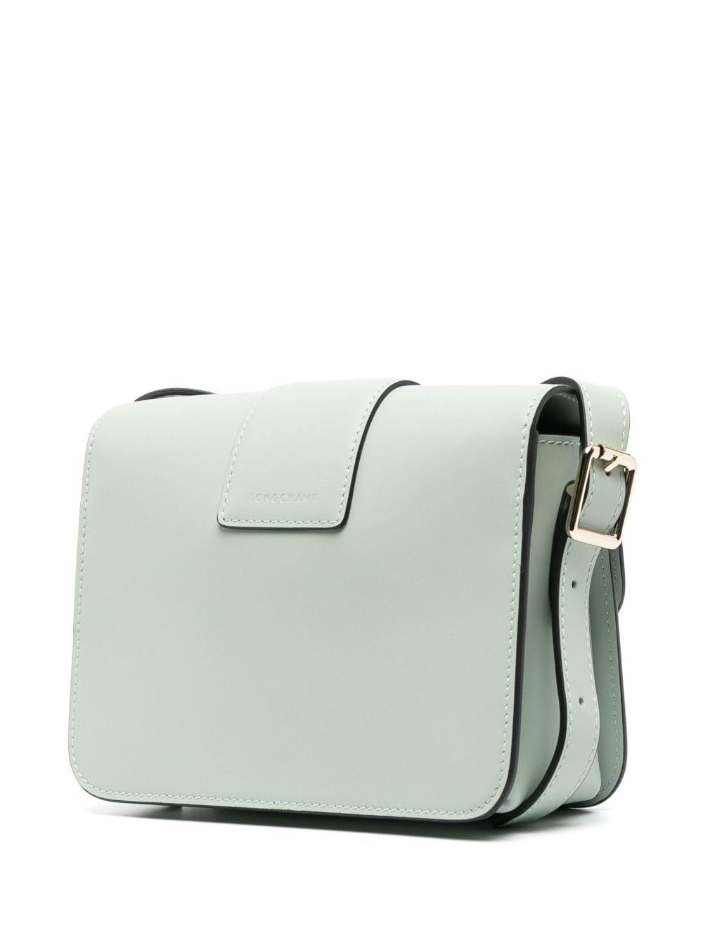 Longchamp Box-trot Small Leather Crossbody Bag in Gray