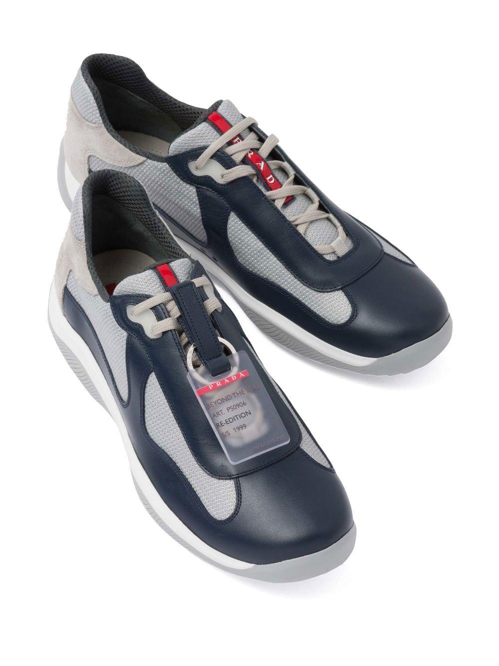 In tegenspraak niettemin Vakantie Prada America's Cup Original Lace-up Sneakers in Gray for Men | Lyst