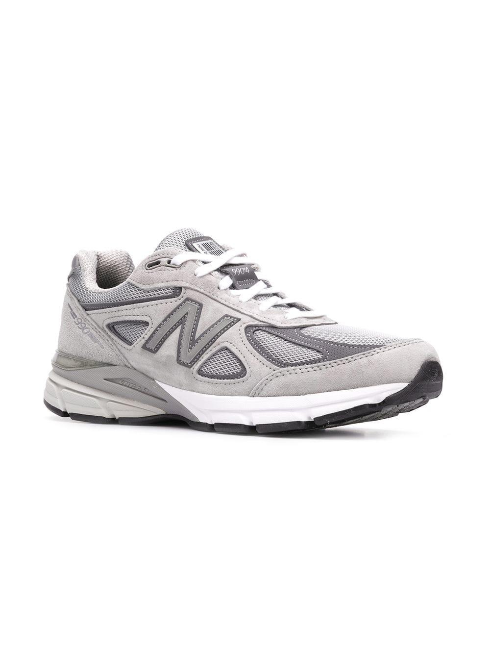 New Balance Suede 990v4 Lace-up Sneakers in Grey (Gray) for Men - Lyst