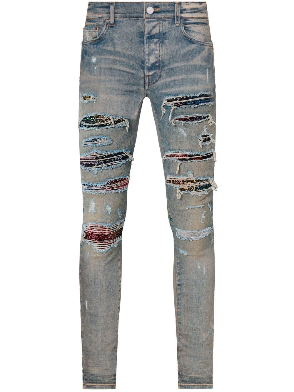 Amiri Thrasher Rainbow Paisley Jeans in Blue for Men | Lyst
