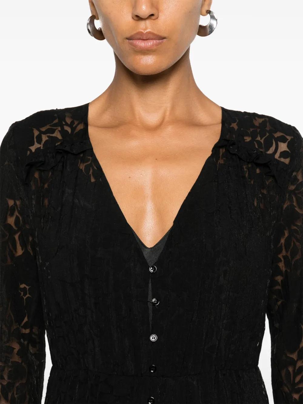 Maje Lace Maxi Dress in Black | Lyst Maje Lace Maxi Dress in Black | Lyst