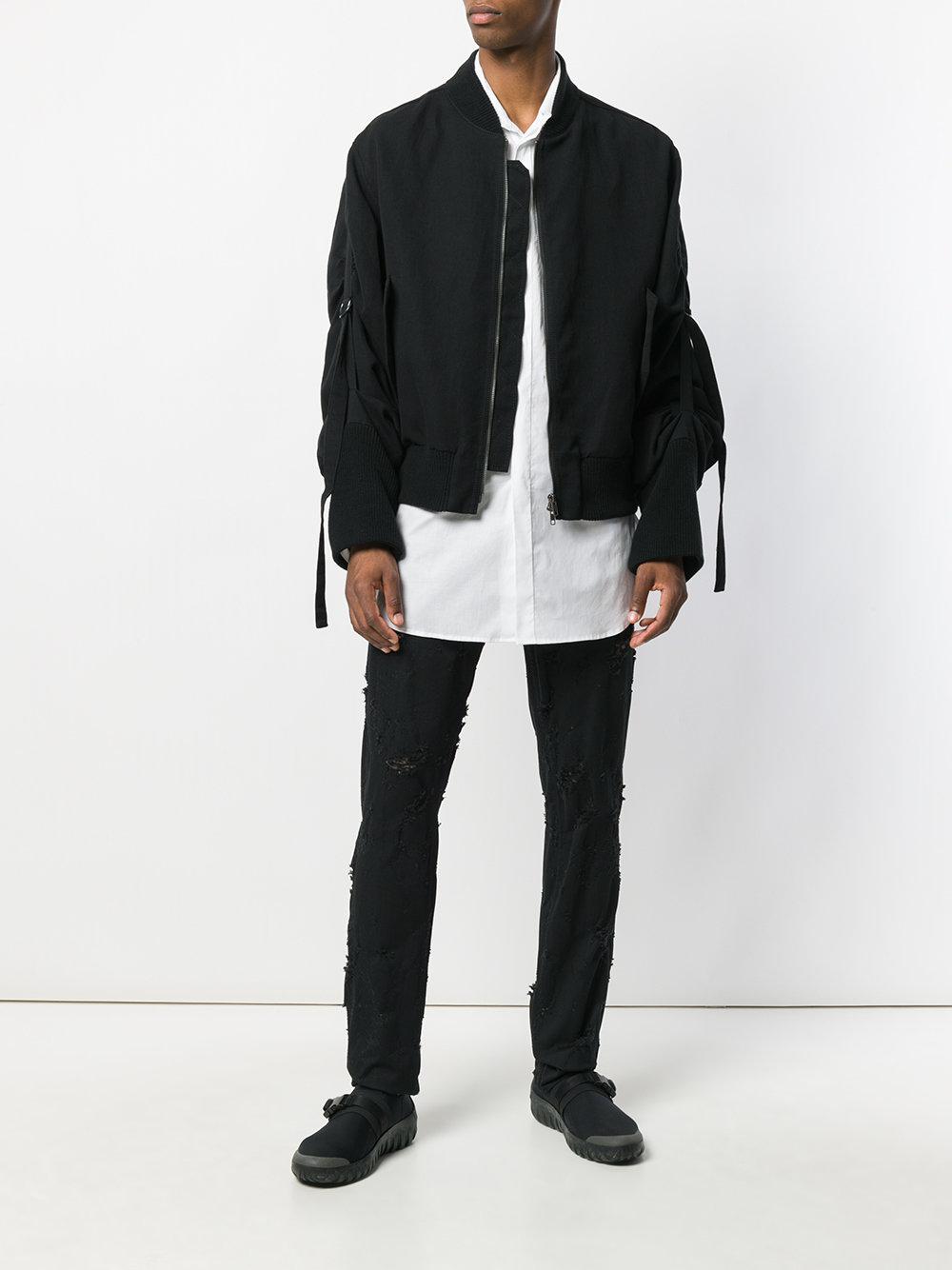 ann demeulemeester bomber jacket