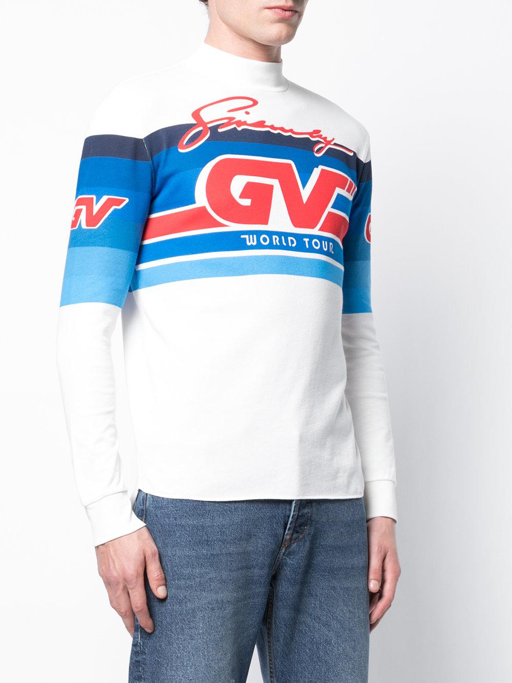 Givenchy Gv Long Sleeve Top in White for Men | Lyst