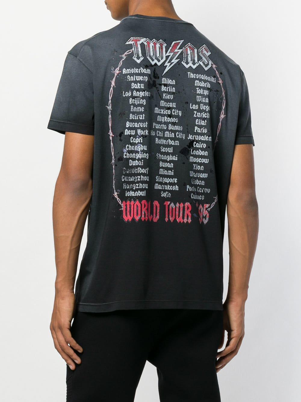 DSquared² Cotton Rock Skull Tour T-shirt in Black for Men - Lyst