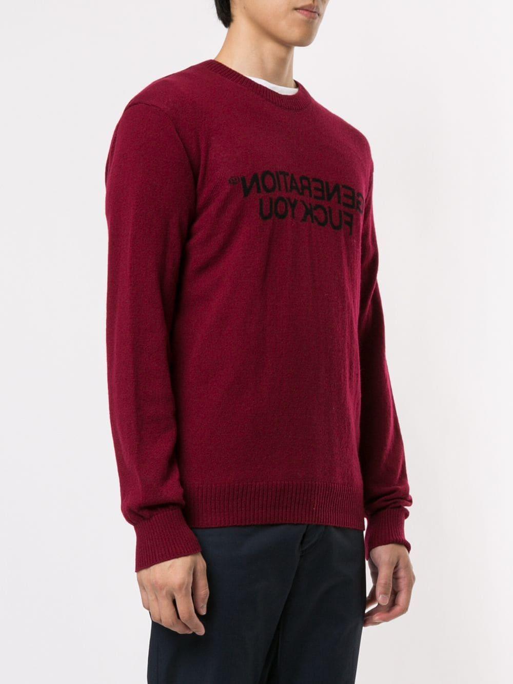 supreme red jumper