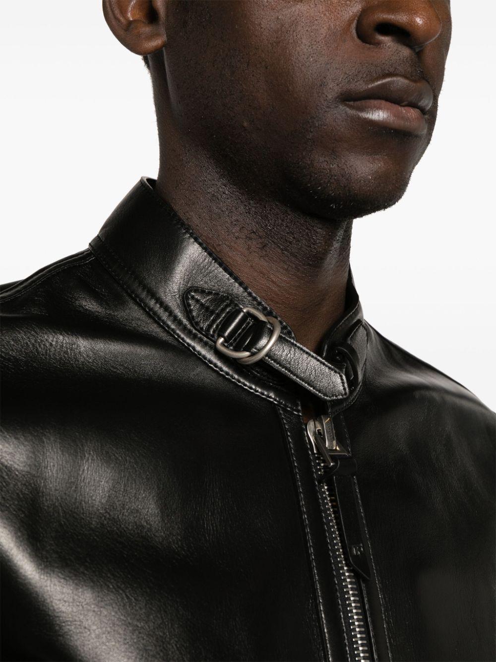 Tom Ford Leather Biker Jacket in Black for Men Lyst