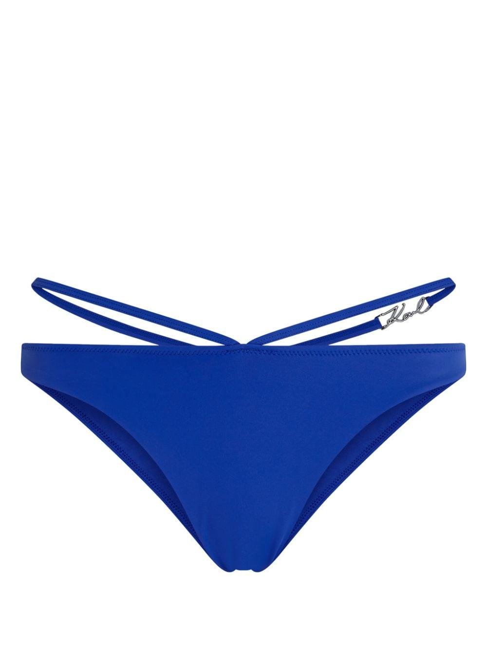Karl Lagerfeld Ikonik 2.0 Lurex String Bikini Bottoms - Farfetch