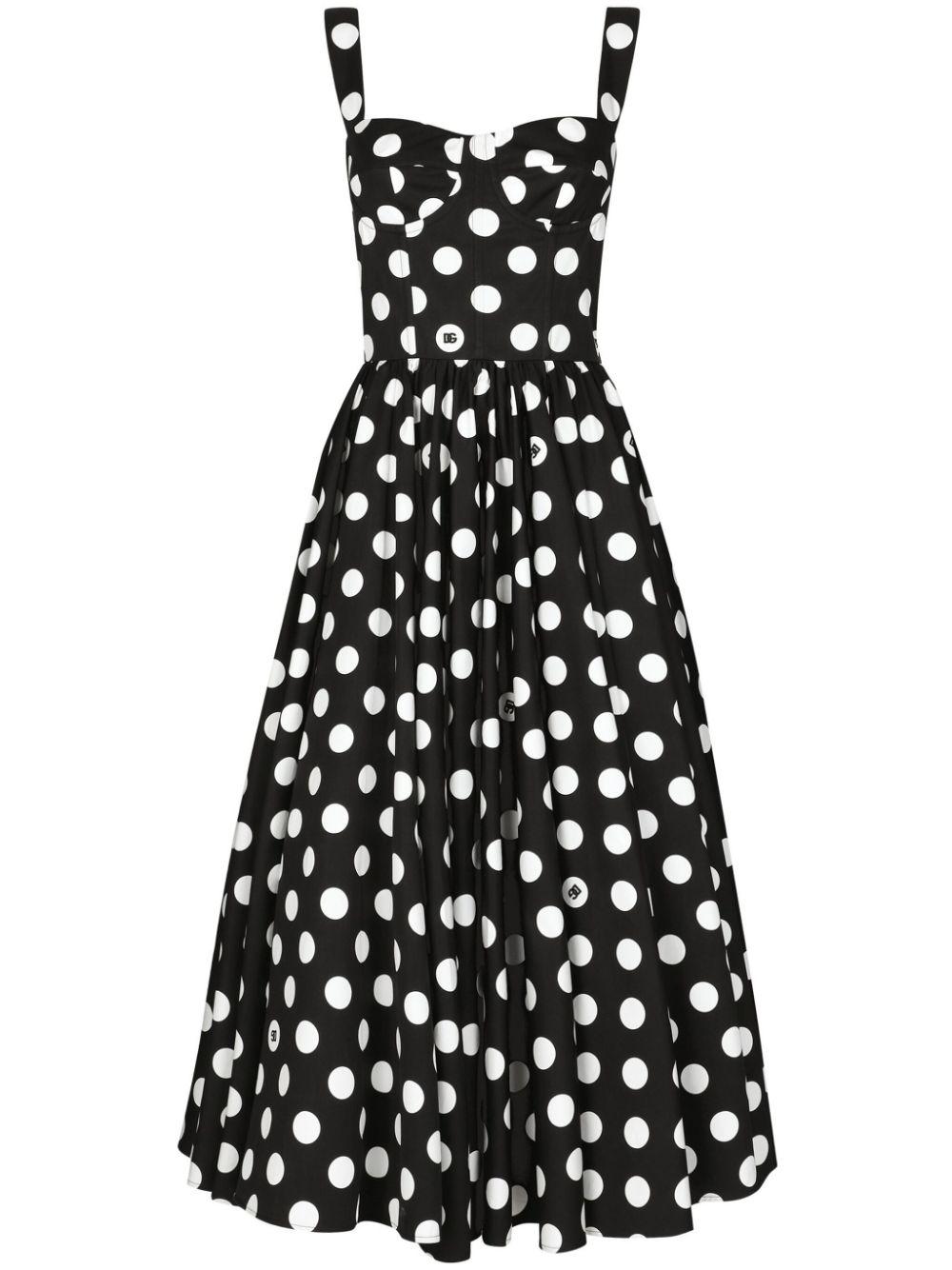 Dolce and gabbana polka dot dress best sale