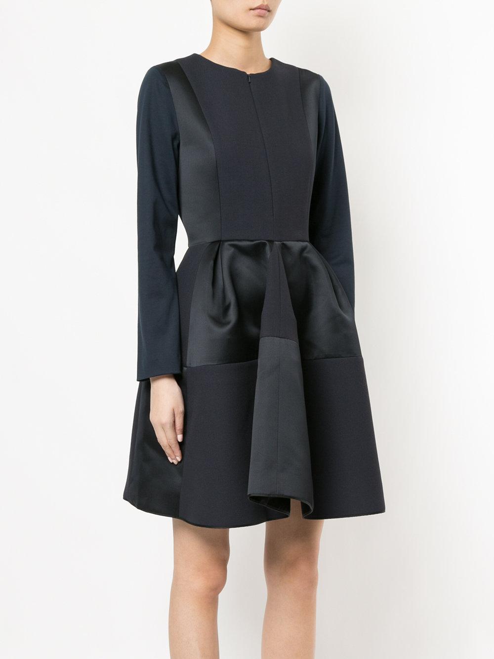 Dice Kayek Synthetic Longsleeved Flared Dress in Blue Lyst