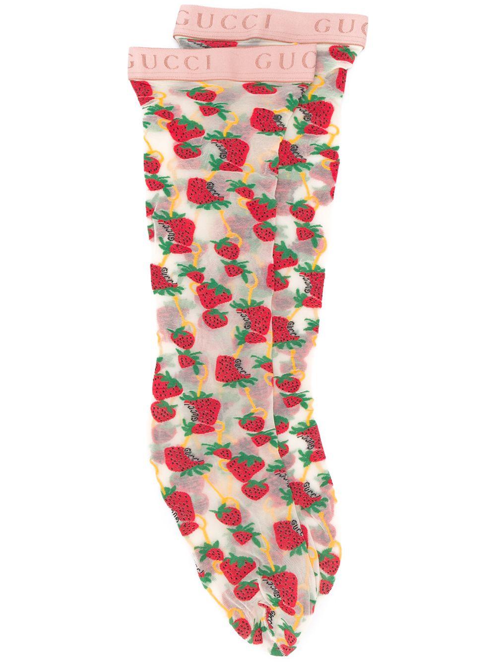 gucci strawberry socks