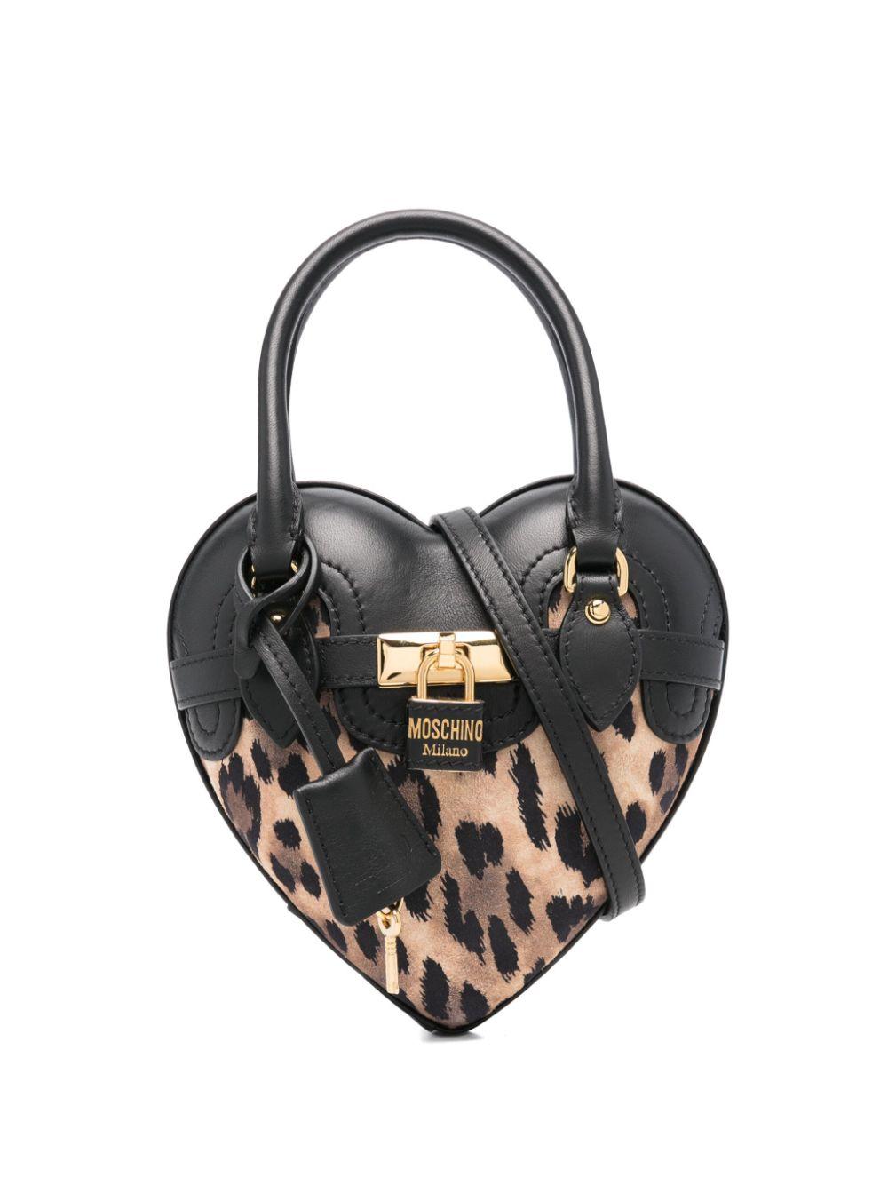 MOSCHINO 2WAY ブリーフケース レザー ハートチャーム ハンドバッグ 2025年最新】モスキーノ moschino ハンドバッグの人気アイテム