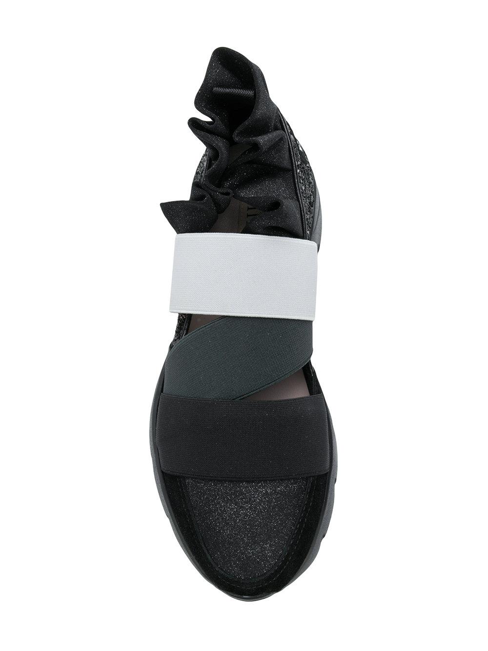 Emilio Pucci, Shoes, Like New Emilio Pucci Satin Blue Marine Print Black  Nappa Leather Sandals Us 75