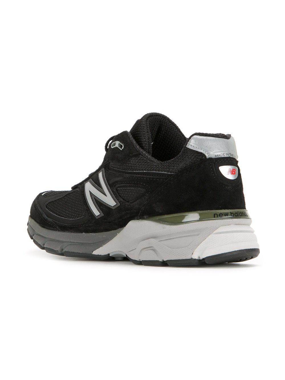 New Balance Suede 990v4 Sneakers in Black for Men - Lyst