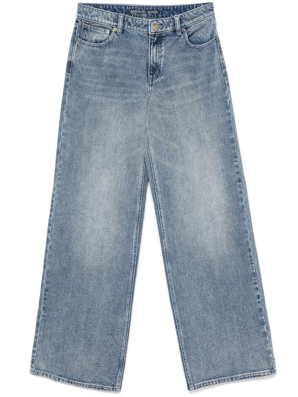 デニム・ジーパン Michael Kors FW25 RELAXED WIDE LEG JEAN (MT5907MHNG 968) Wide-Leg Denim Jeans | Michael Kors [US]