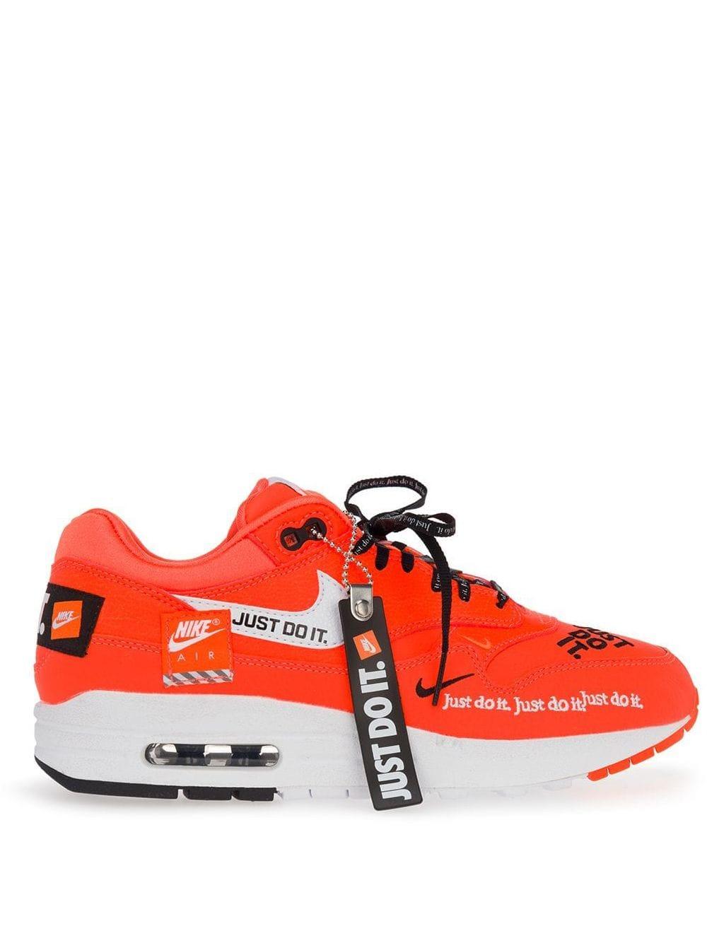 Nike Leather Air Max 1 Lux Just Do It Pack Sneakers in Yellow (Red) | Lyst