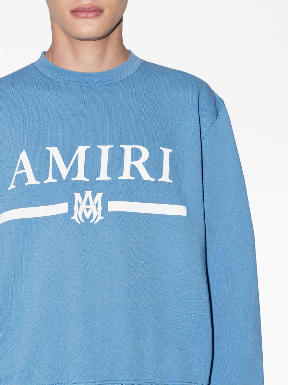 機能的でエレガント【AMIRI】Core Logo Bar Crew Sweatshirt Amiri M.a. Bar Logo-print Sweatshirt in Blue for Men | Lyst