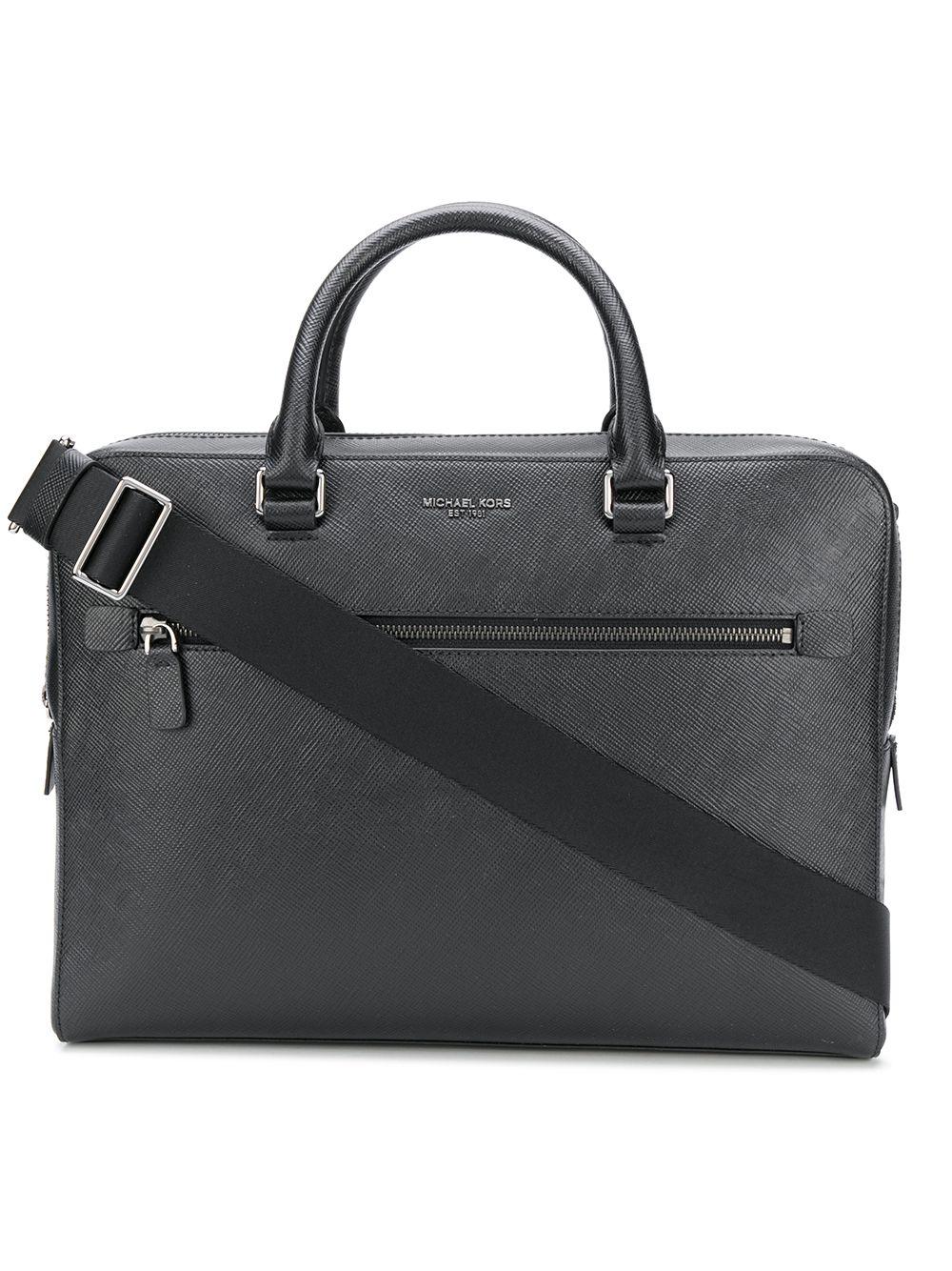 Michael Kors Leather Laptop Bag in Black for Men Lyst