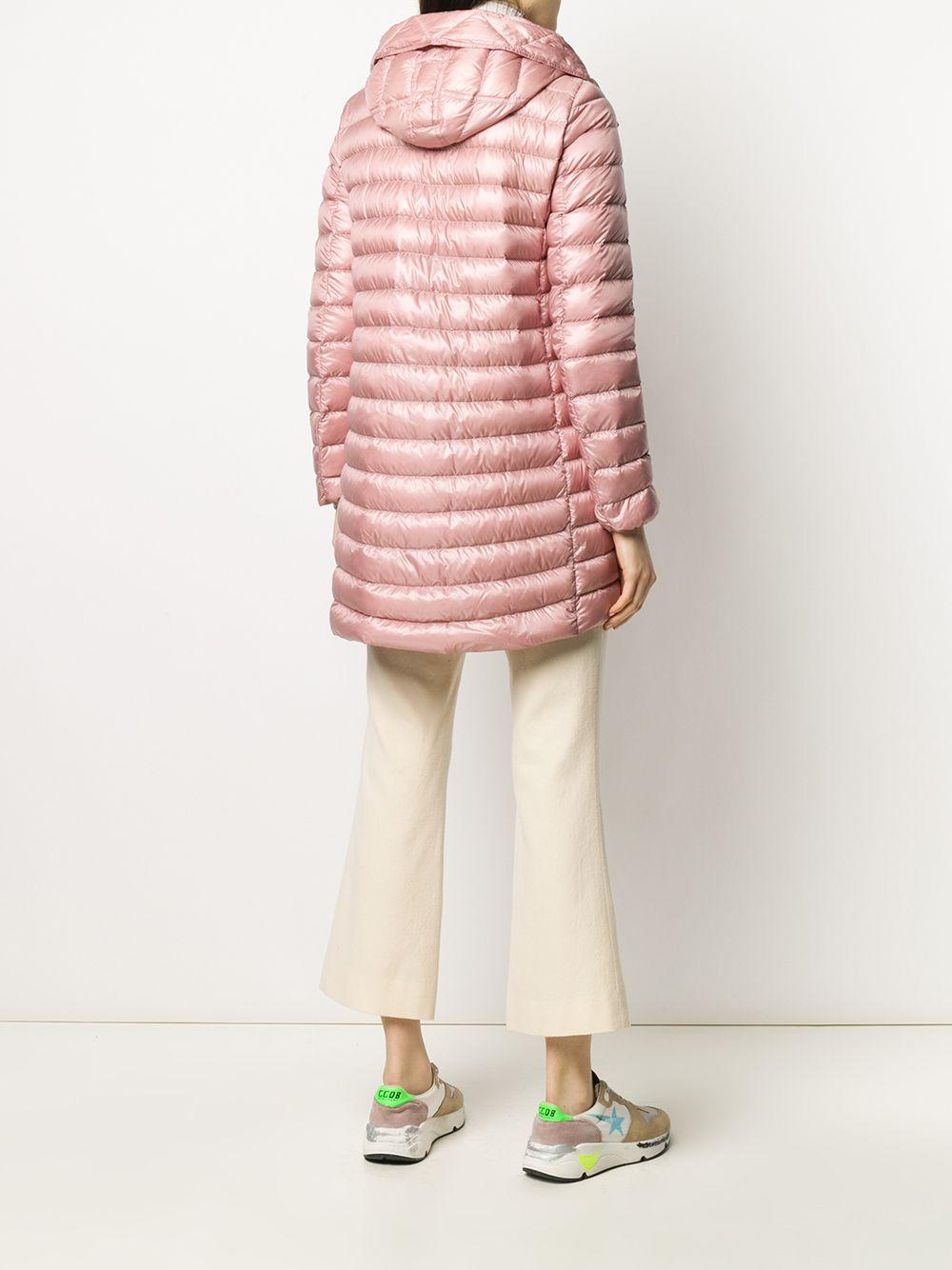 Moncler 'rubis' Hooded Puffer Coat in Pink | Lyst