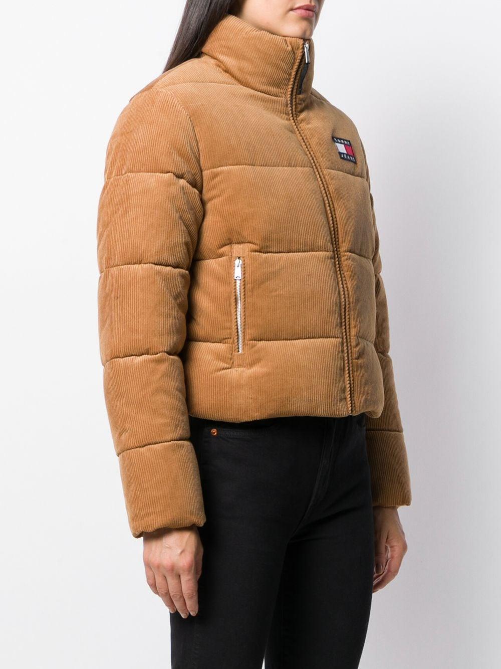 tommy hilfiger cropped puffer jacket