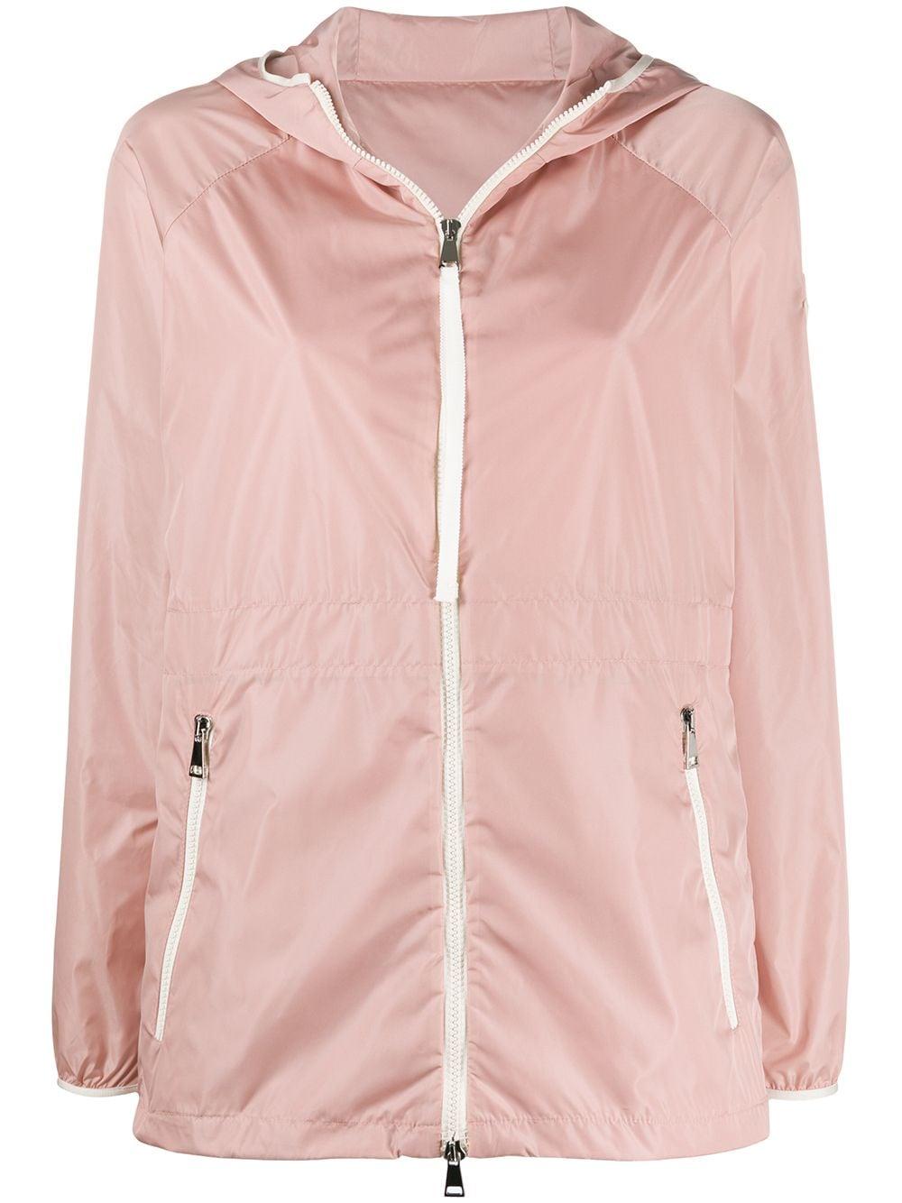 Moncler Lightweight Hooded Jacket in Pink - Save 20% - Lyst