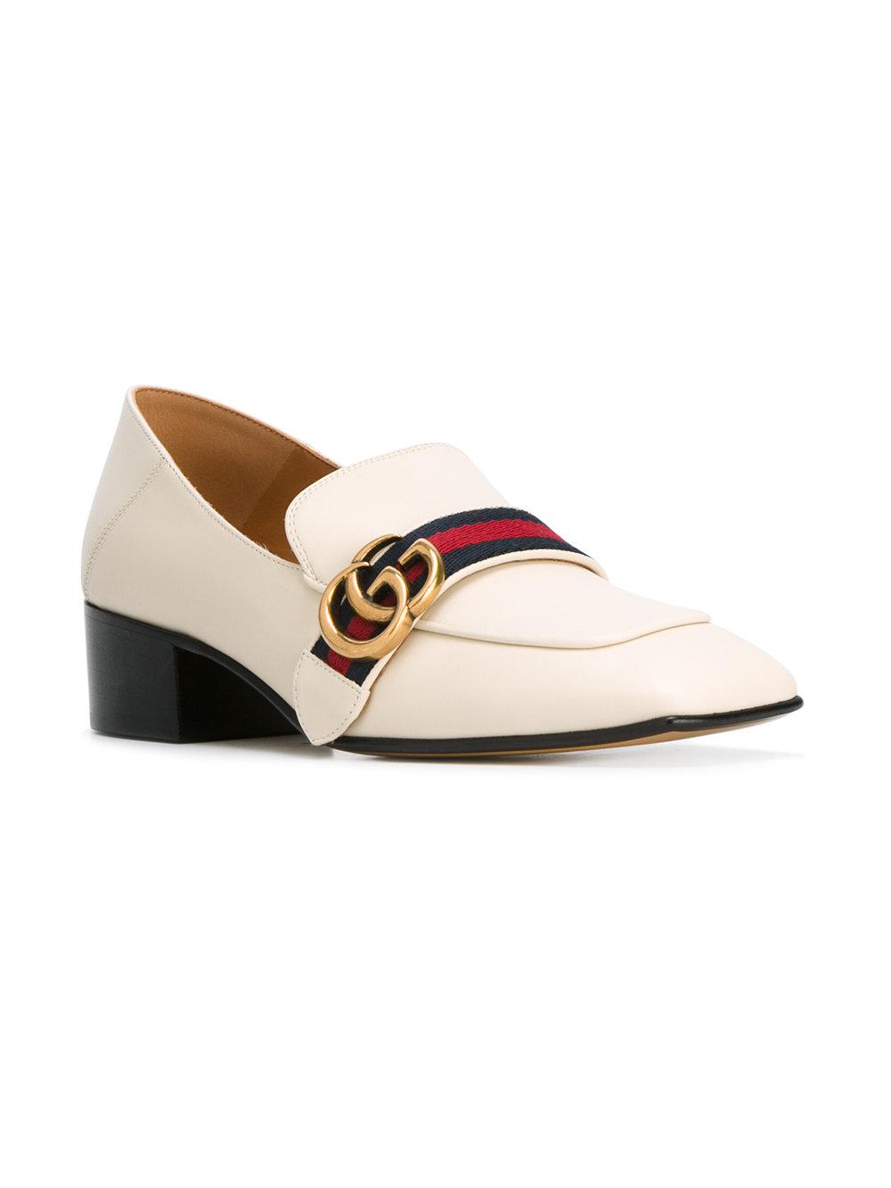 gucci loafers white