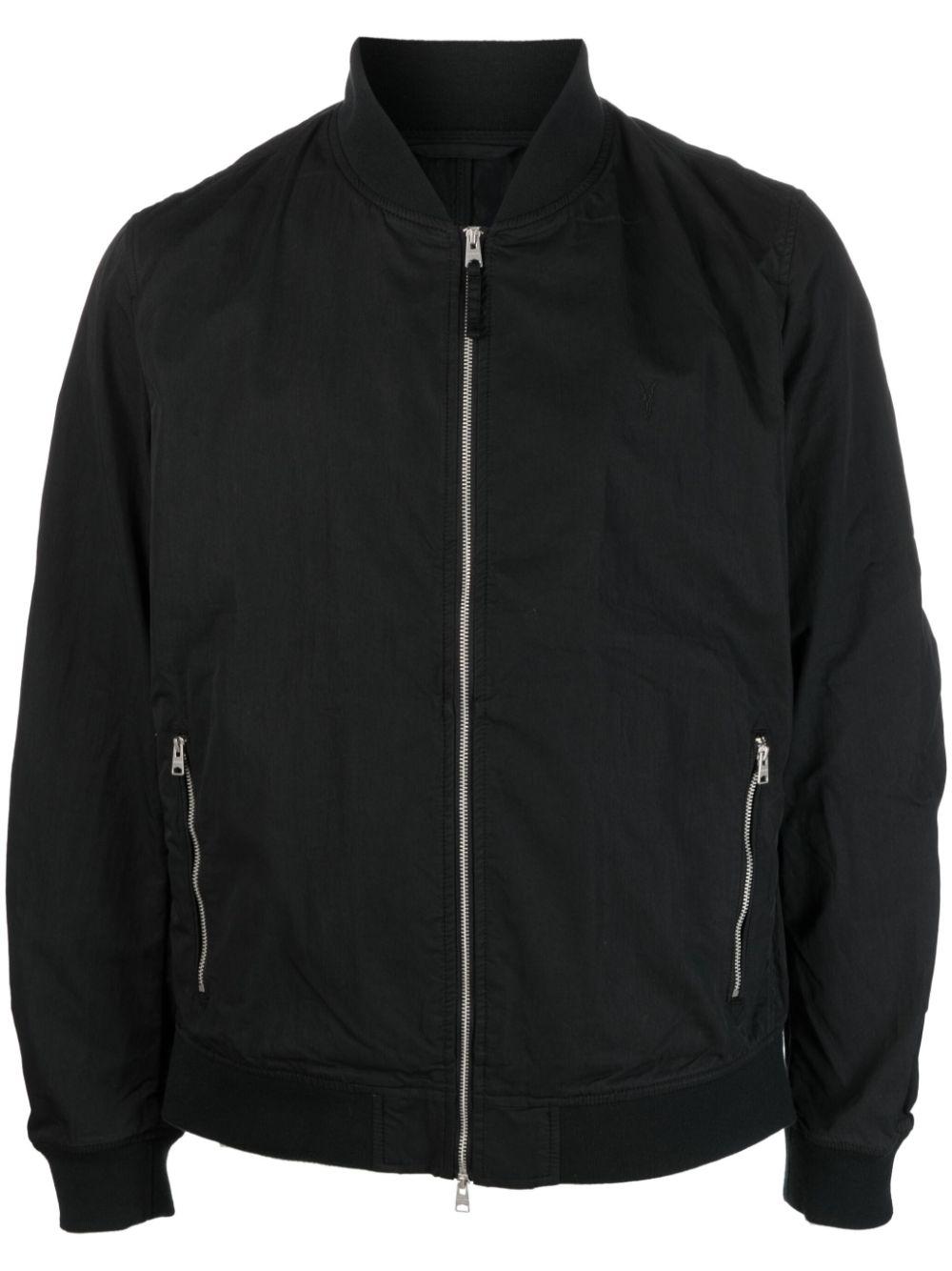 All saints leather jacket stretch best sale