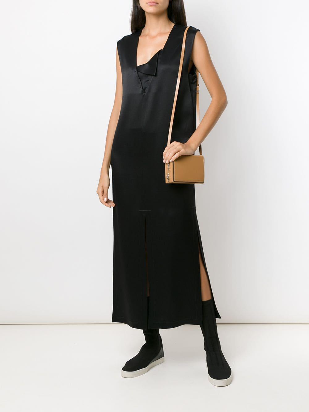 Gloria Coelho Long Asymmetric Dress in Black - Lyst