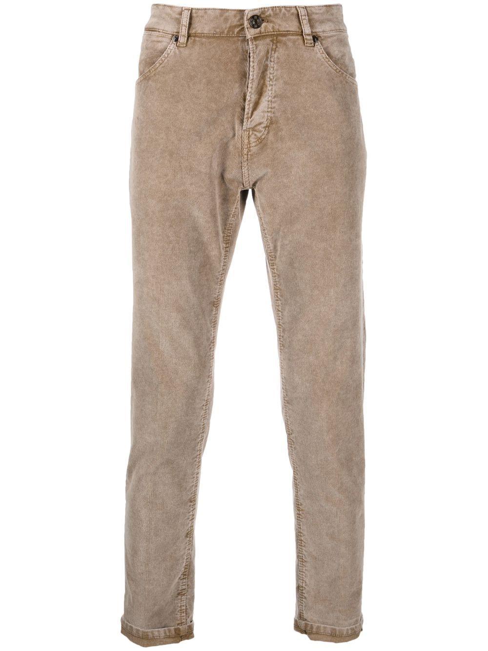 PT Torino Tapered Corduroy Trousers in Brown for Men | Lyst