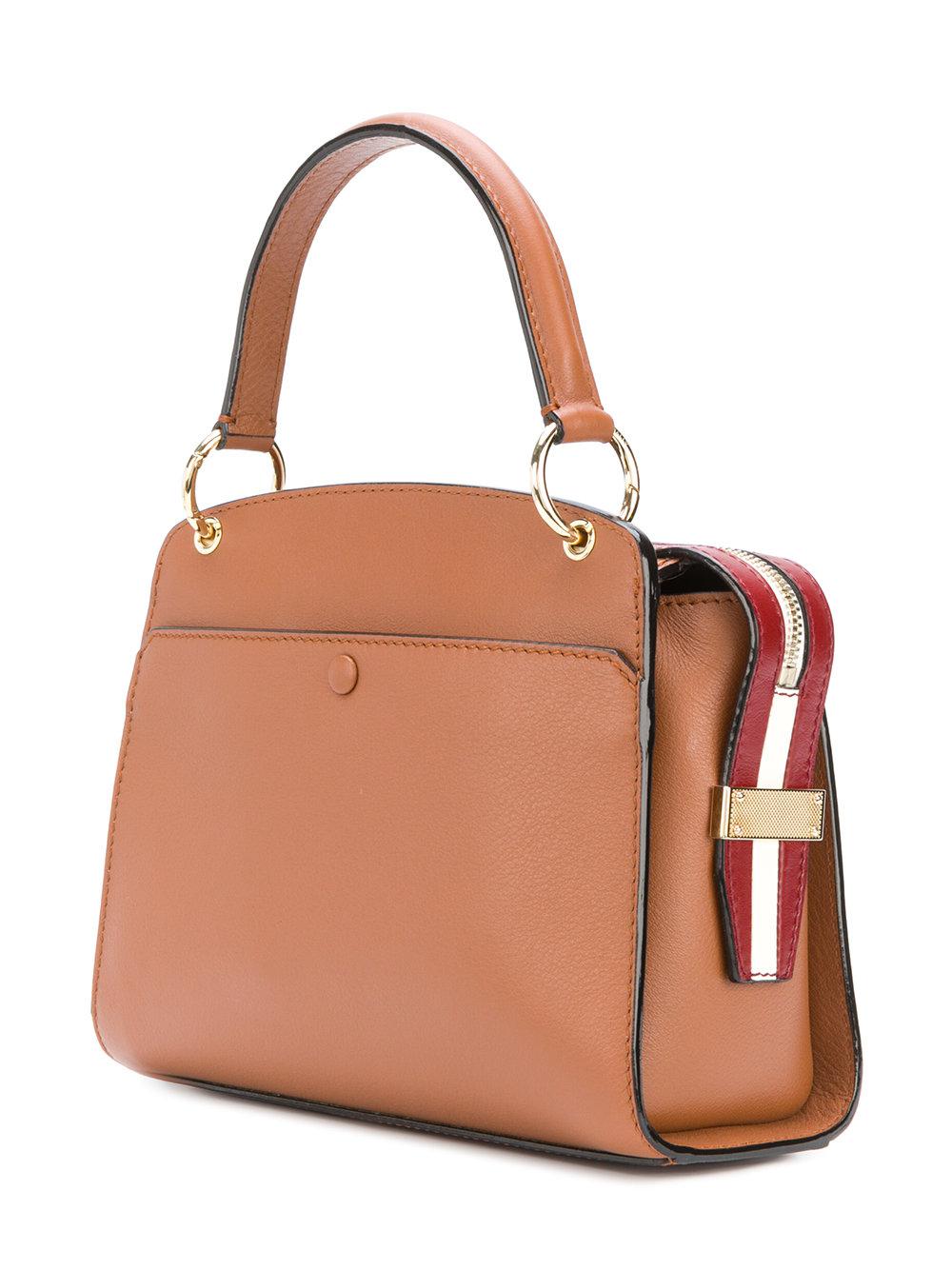 Bally Leather Amoeba Bag In Brown Lyst