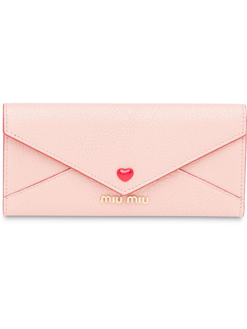 Isa Medium Envelope Wallet — Leather — Amorita