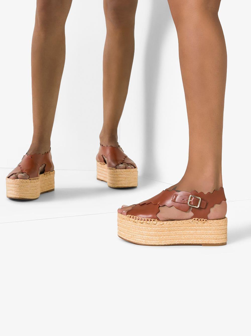 chloe espadrille flat