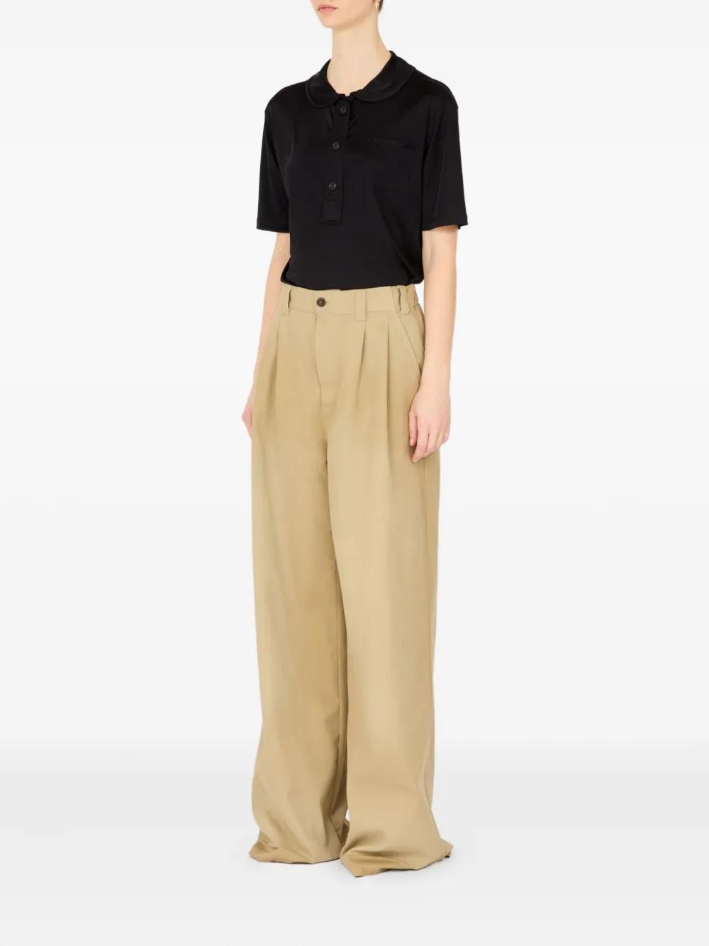 パンツ Maison Margiela Over Ivory Cotton Blend Pants Maison Margiela Over Ivory Cotton Blend Pants | THE LIST
