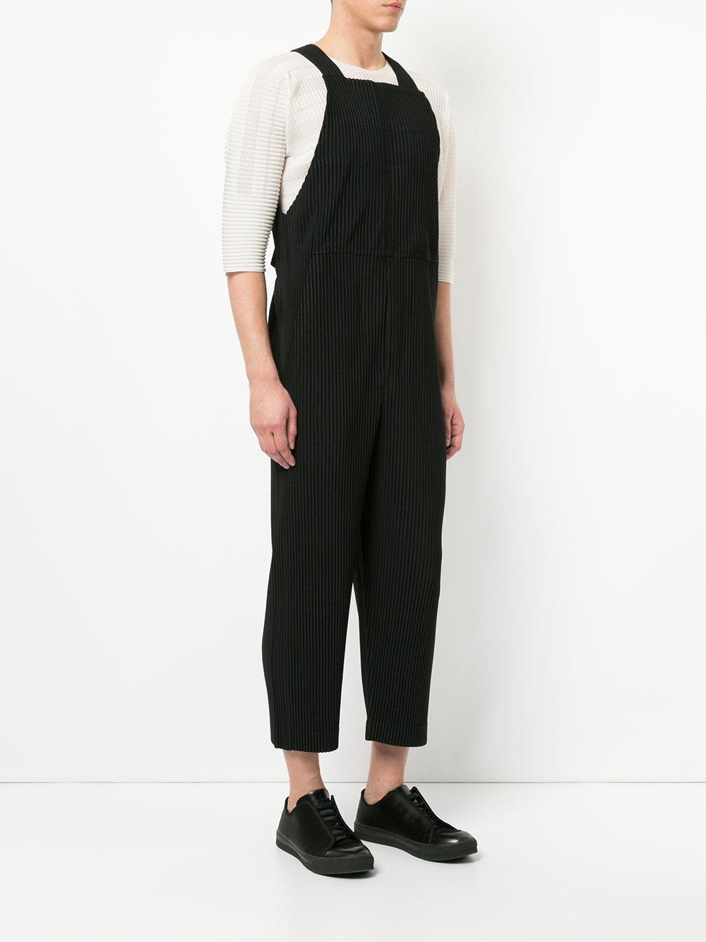 Top 179+ black plisse jumpsuit latest