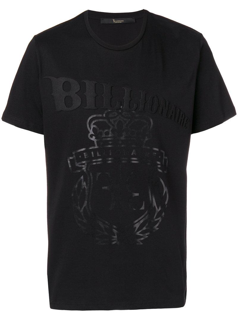 Lyst Billionaire Logo Tshirt in Black for Men