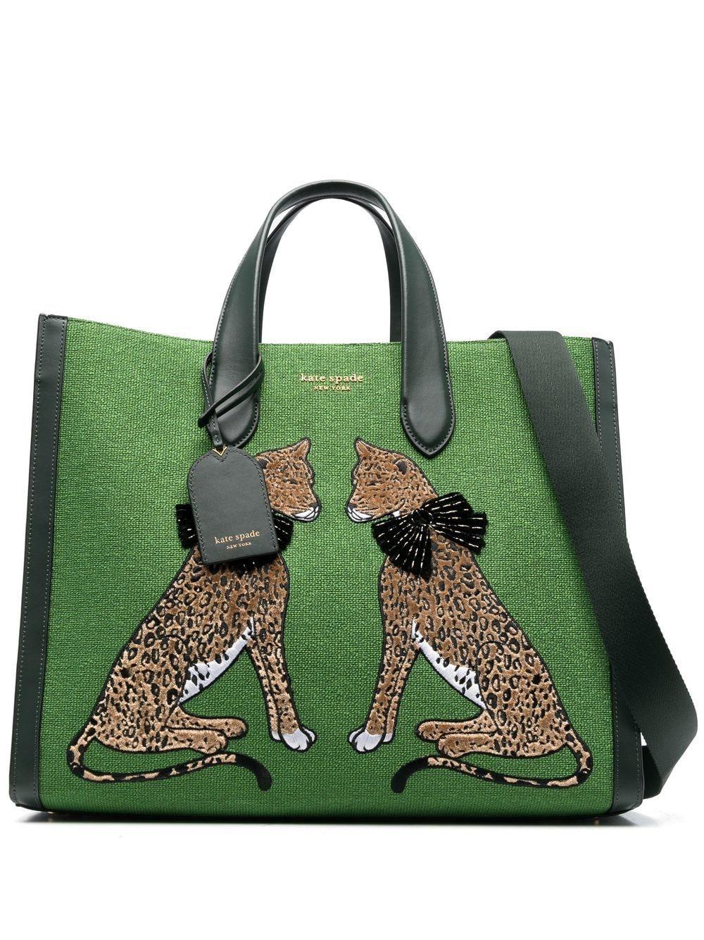 Kate spade hotsell leopard clutch