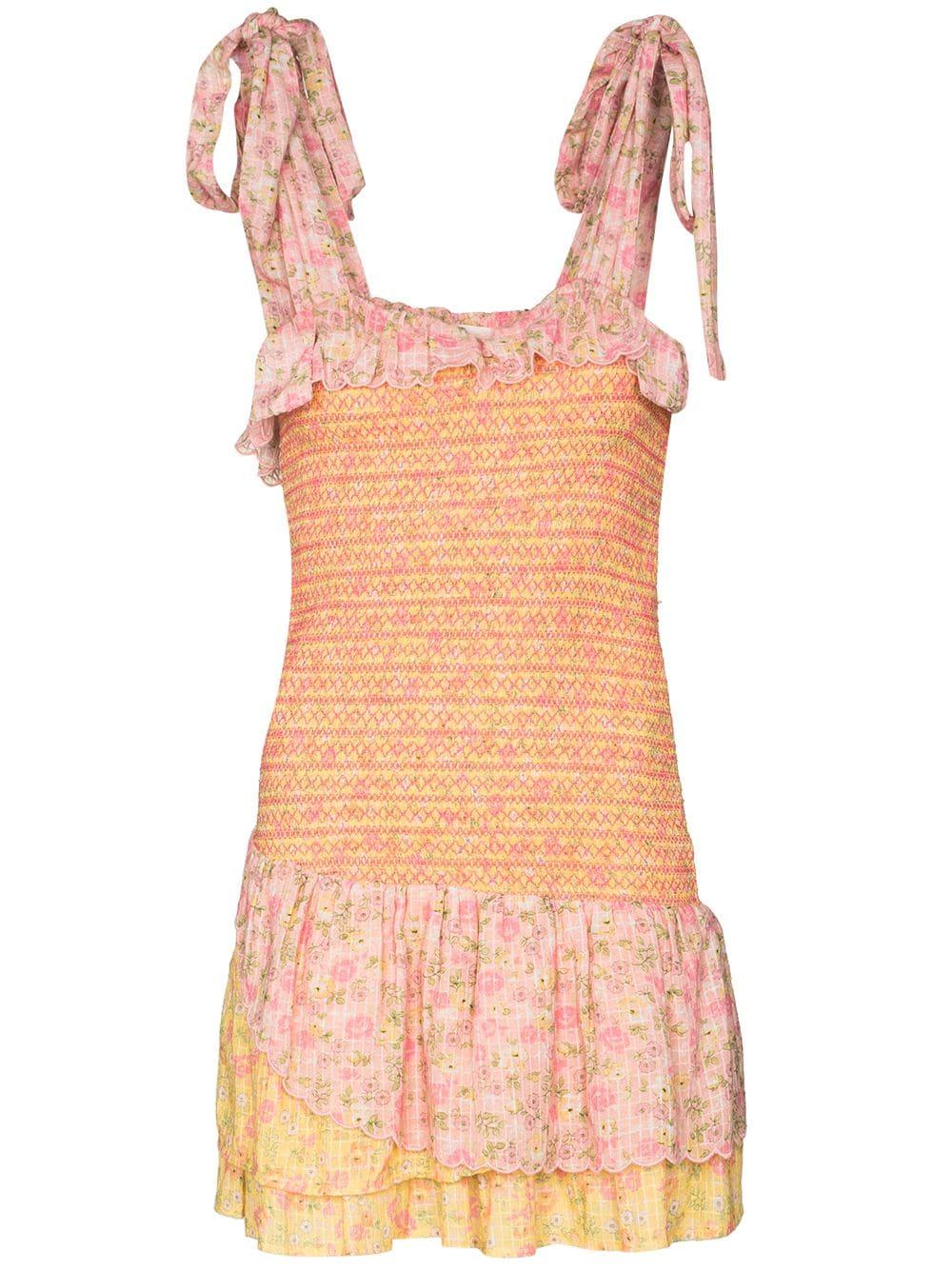 open lace back dress Island Petals Chiffon Maxi Dress M / Orange