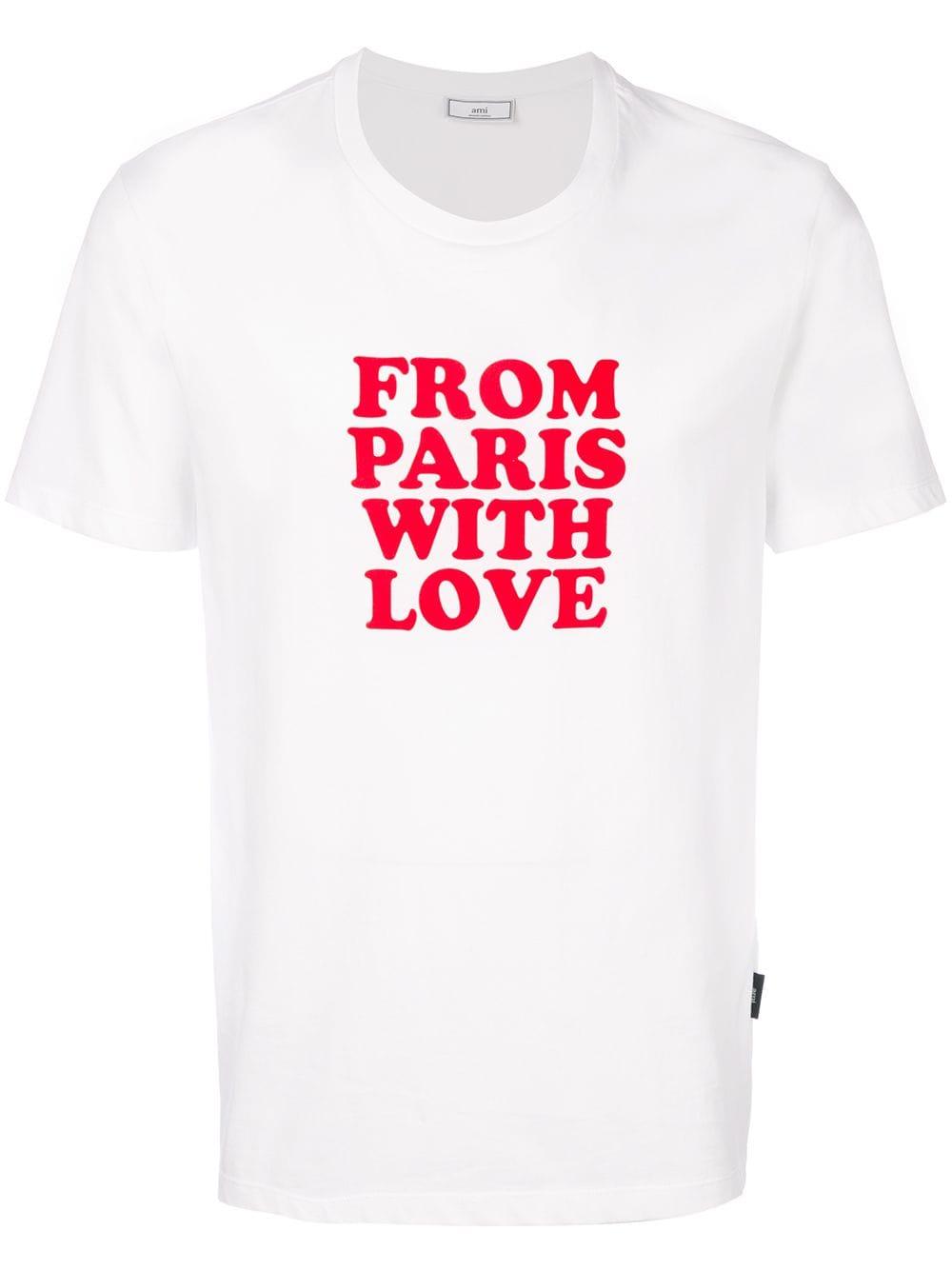 Camiseta From Paris With Love Ami De Hombre De Color Blanco Lyst