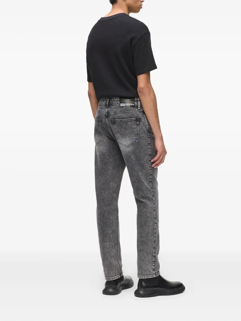 Vaquero KARL LAGERFELD Skinny Con Logotipo En Strass Color Azul
