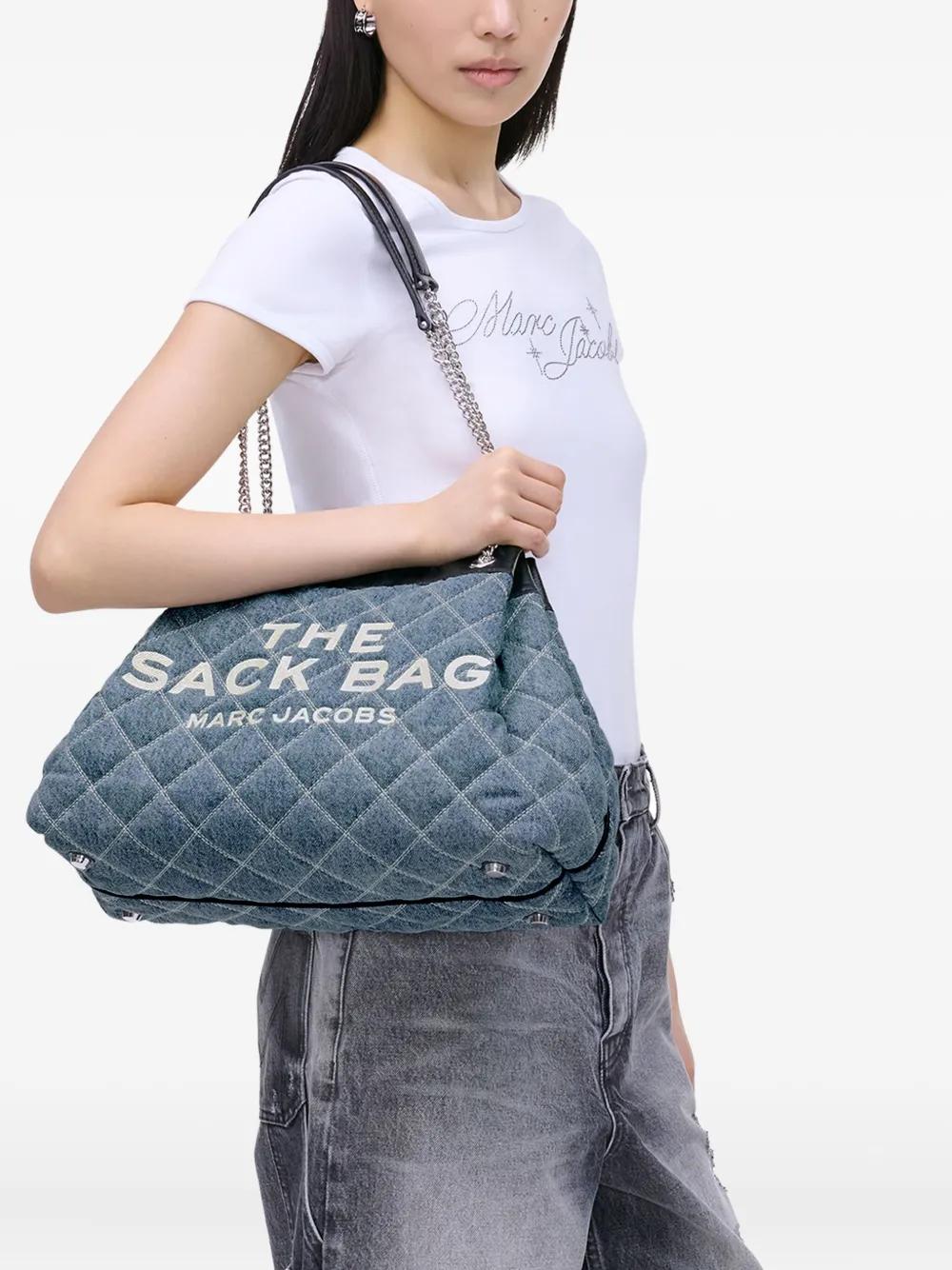 バッグ・カバンその他 Marc Jacobs THE QUILTED DENIM CHAIN SACK BAG LARGE marc-jacobs-blue-The-Quilted-