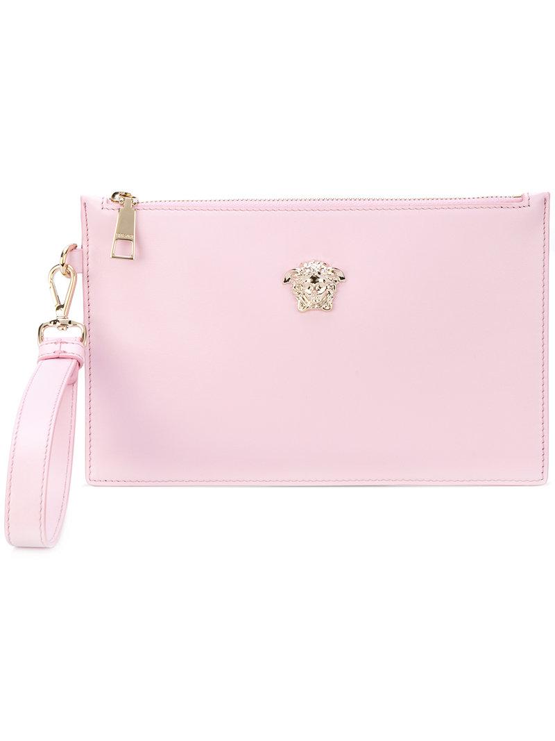 versace clutch pink
