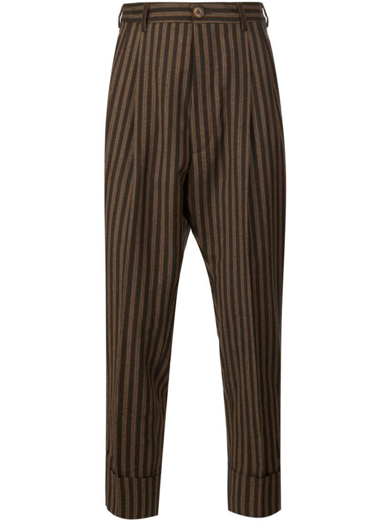 Striped Dress Pants for Men's Big & Tall Flat Front Business Trousers |  Bublédon