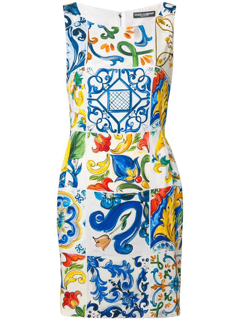 Vestito maiolica dolce e gabbana sale
