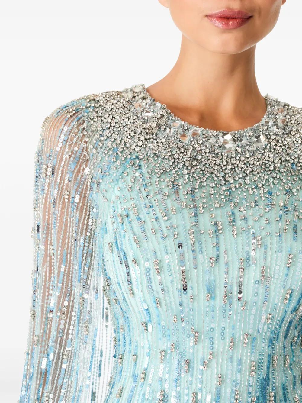 Jenny Packham Cleo Rush Dress in Blue | Lyst