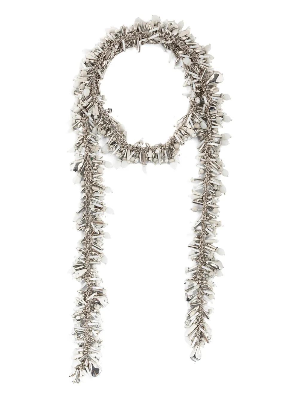 【Dries Van Noten】 Embroidered' necklace レッド Dries Van Noten 'embroidered' Necklace | italist
