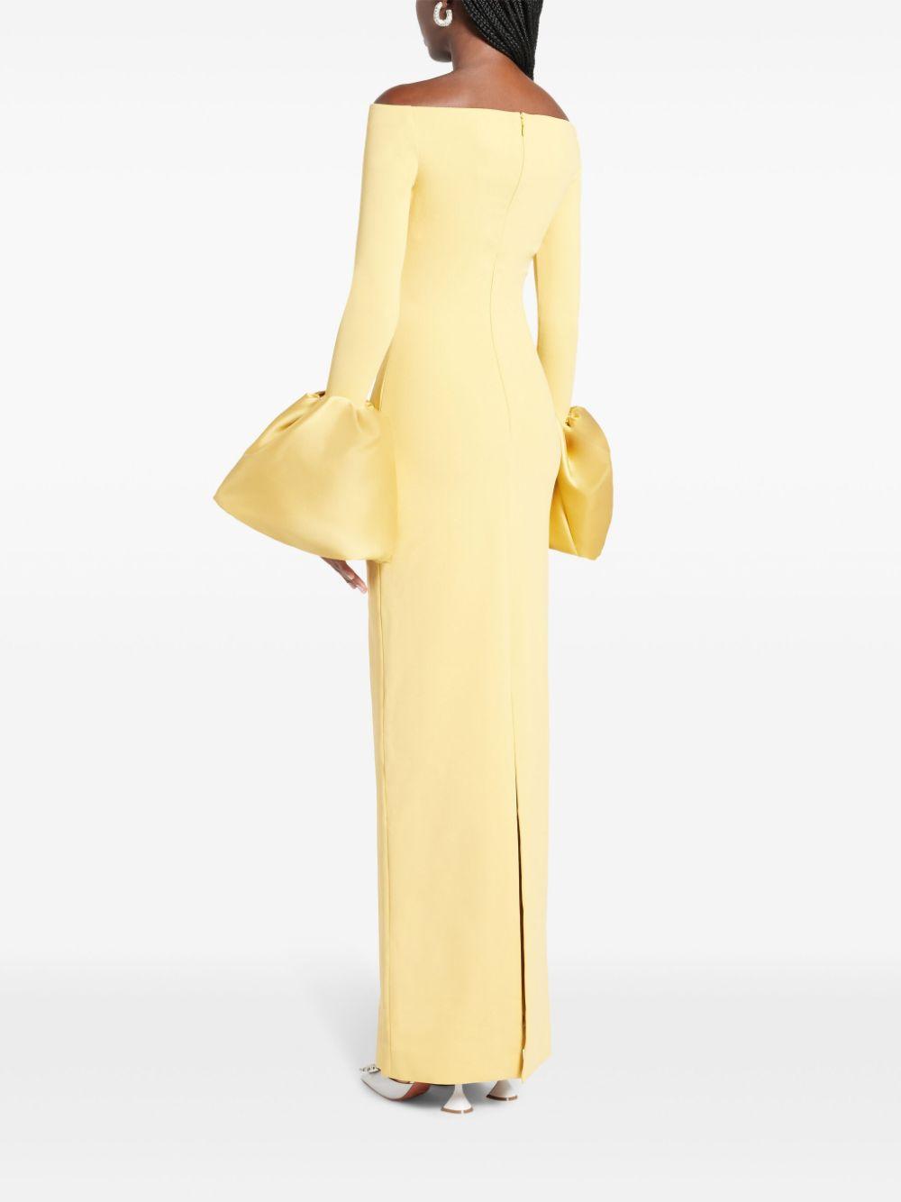 Solace London The Talia Maxi Dress in Yellow | Lyst